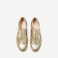 GOLD PLATFORM BROUGUES